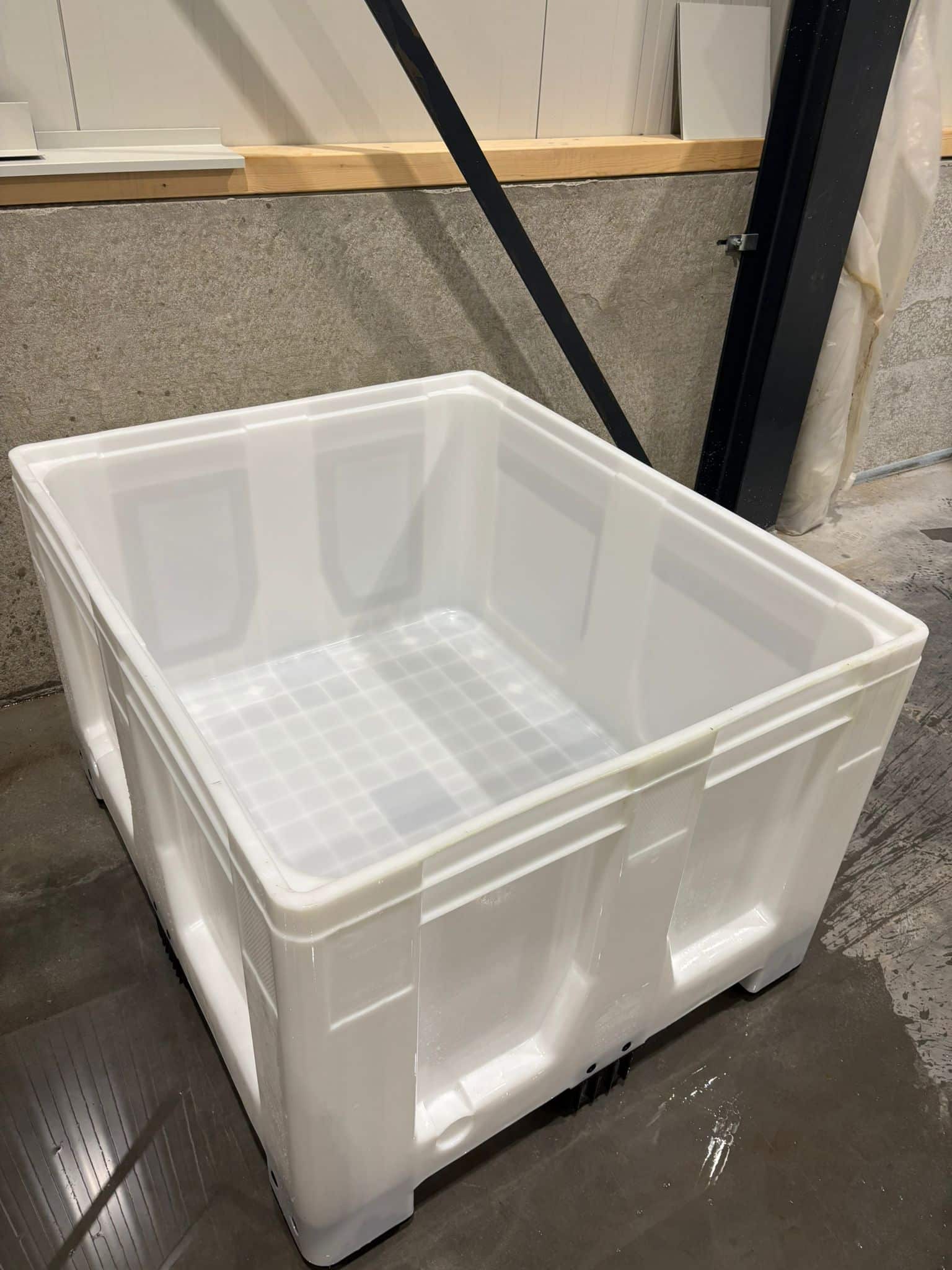Palletbox kunststof, 1200x1000x760 mm - Nieuw - Wit