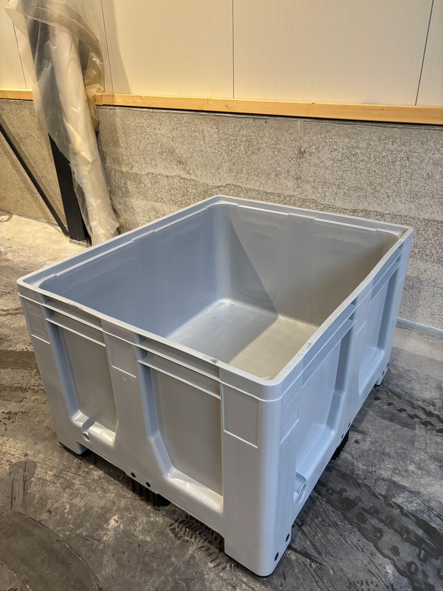 Palletbox kunststof, 1200x1000x760 mm - Nieuw - Grijs