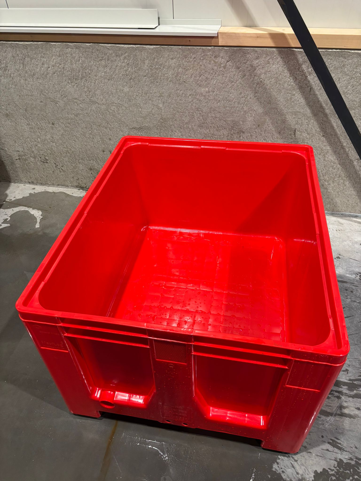 Palletbox kunststof, 1200x1000x760 mm - Nieuw - Donker Blauw