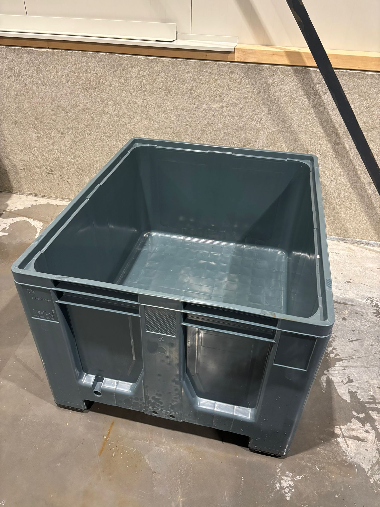 Palletbox kunststof, 1200x1000x760 mm - Nieuw - Antraciet