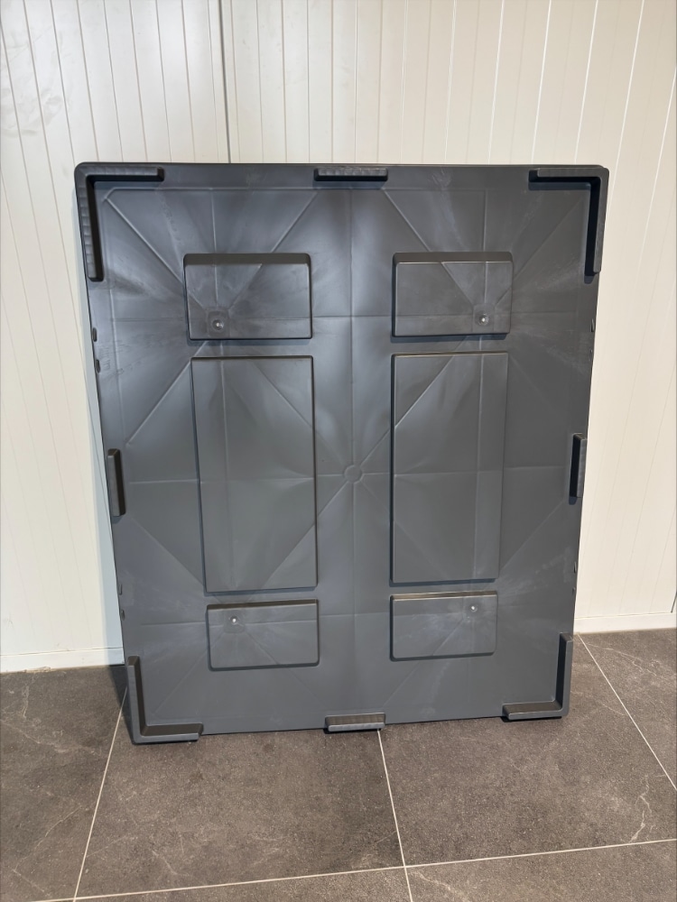 Nieuw Grijze Palletbox deksels 1200x1000
