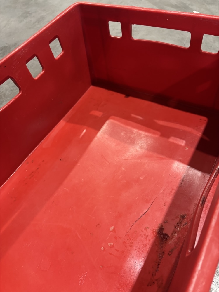 Palletdeal 40 stuks Kunststof krat stapelbak E2 vleeskrat 600x400 - Gebruikt - Afbeelding 5