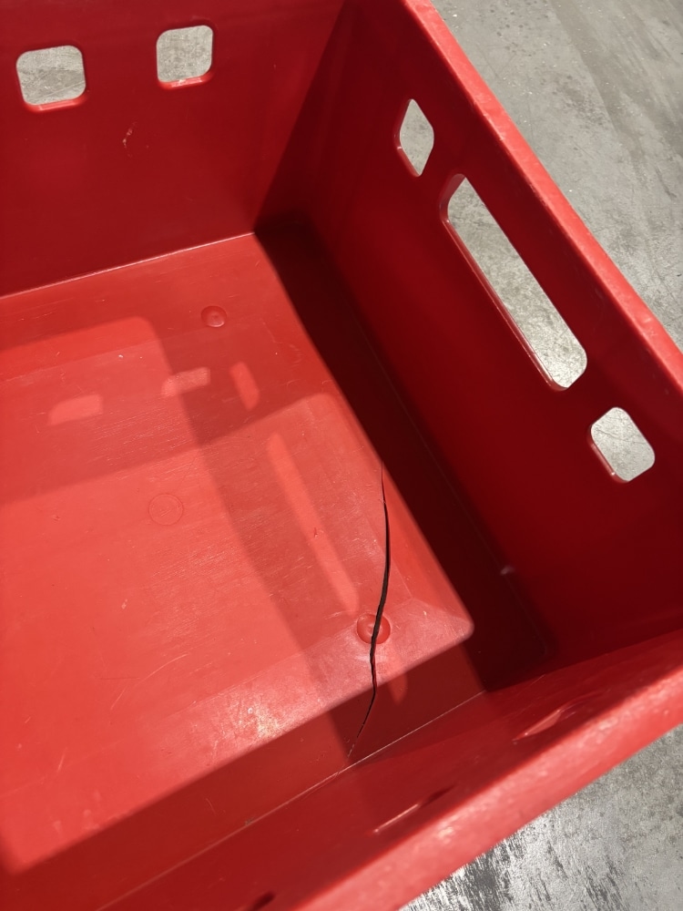 Palletdeal 40 stuks Kunststof krat stapelbak E2 vleeskrat 600x400 - Gebruikt - Afbeelding 3