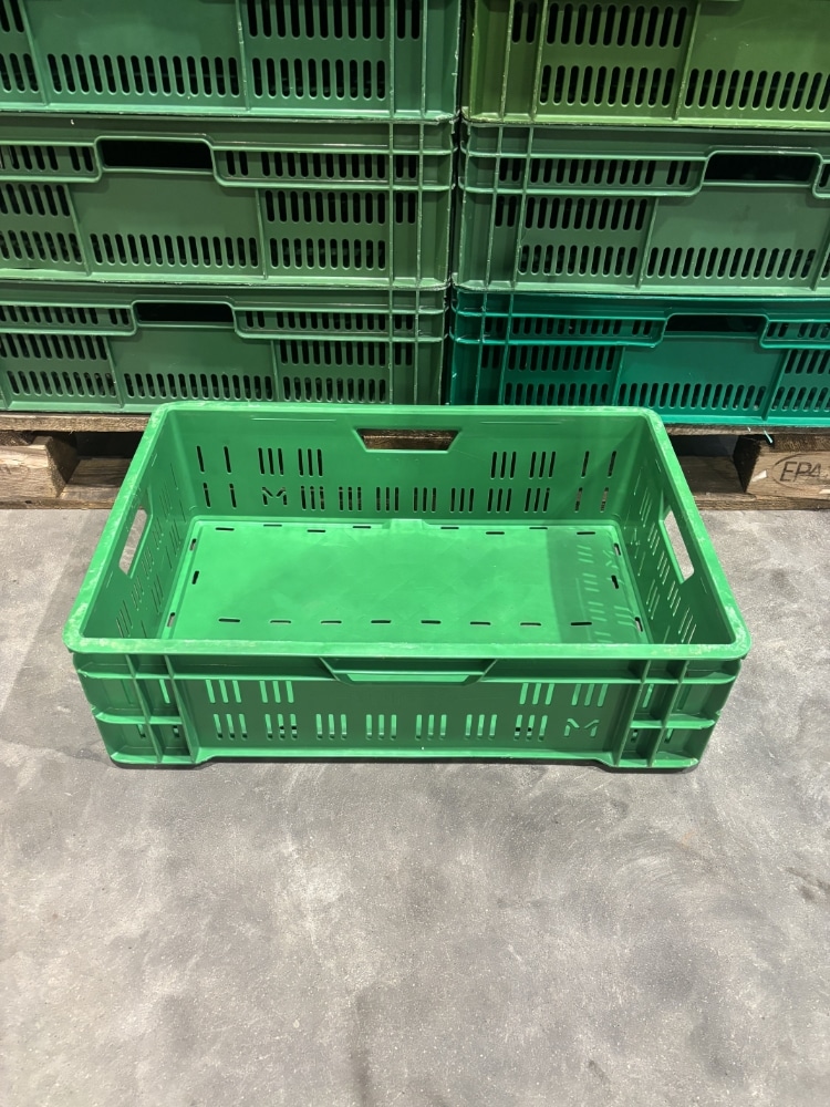 Palletdeal 40st - Kunststof stapelkrat groen 600x400 - Gebruikt - Afbeelding 2
