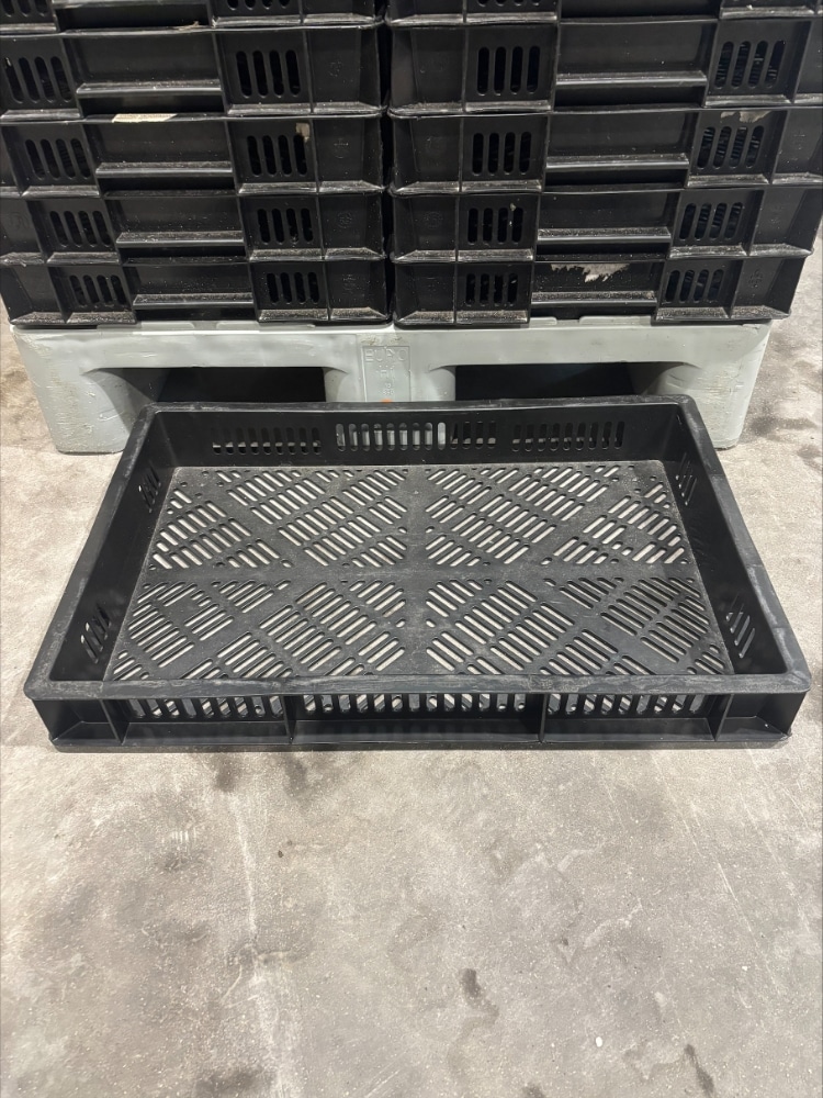 Palletdeal - Kunststof stapelkrat zwart 600x400 - Gebruikt - Afbeelding 3