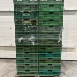 Palletdeal - Kunststof stapelkrat groen 600x400 - Gebruikt