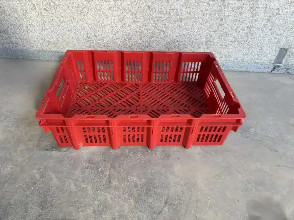 Palletdeal Kunststof krat kipkrat vleeskrat 600×400 - Gebruikt - Bonte mix, foto 2